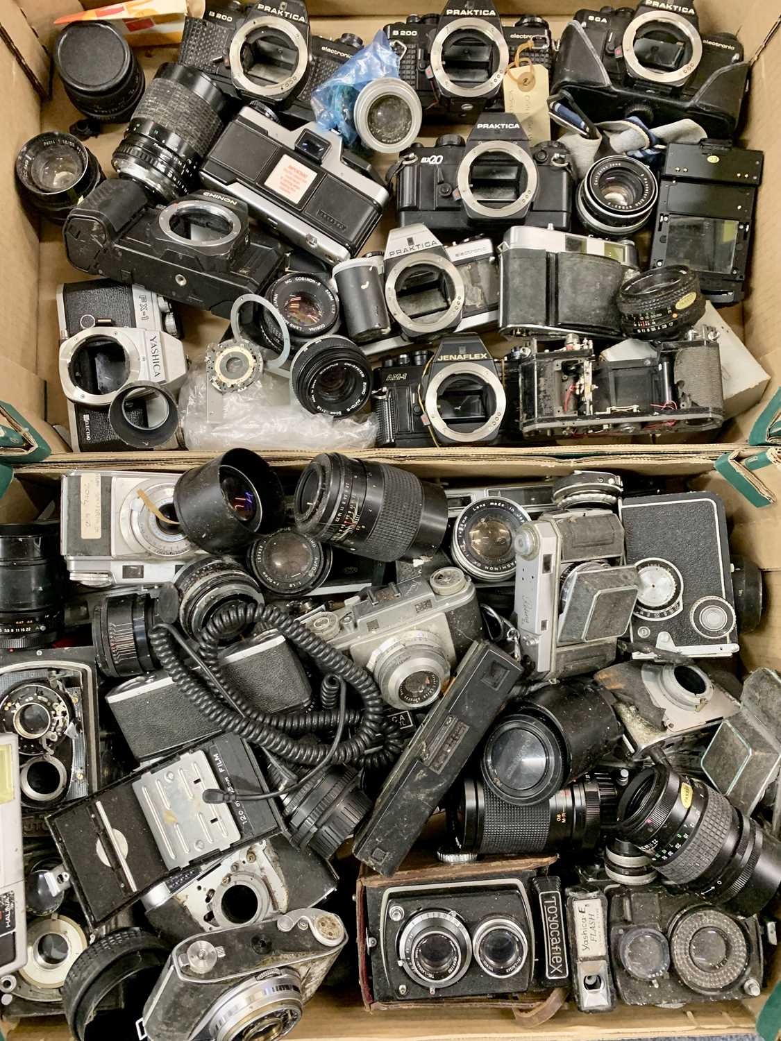CAMERA PARTS & SPARES - a large collection including bodies, lenses and other small pieces, - Image 2 of 5