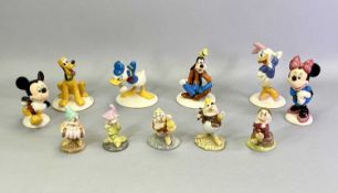 ROYAL DOULTON 'THE MICKEY MOUSE COLLECTION' FIGURES - Pluto MM6, Donald Duck MM3, Mickey Mouse