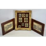 DAGUERREOTYPES - a collection of 8 contained in a gilded frame, family portraits, 12 x 9.5cms the