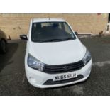 SUZUKI CELERIO SZ2 FIVE DOOR HATCHBACK CAR - registration number NU65 ELH, petrol, white, 996cc,