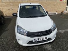 SUZUKI CELERIO SZ2 FIVE DOOR HATCHBACK CAR - registration number NU65 ELH, petrol, white, 996cc,