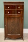 PLUS LOT 6 - REGENCY STYLE MAHOGANY EX-GRAMOPHONE CABINET - having reeded upper and side detail