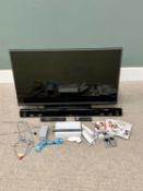 HOME ELECTRICALS - Hitachi TV no. 42HXT12U with remote control, LG soundbar no. NB2430A with