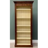 OFFERED WITH LOT 36 - ANTIQUE REPRODUCTION WALNUT EFFECT & PAINTED BOOKCASE - having a stepped