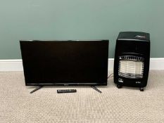 HISENSE TV - no. LTDN40D36TUK with remote control and a MINI GAS HEATER, E/T