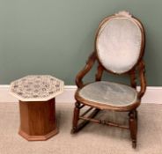 VINTAGE OCCASIONAL FURNITURE (2) - to include a pietra dura inlaid marble top octagonal table with