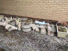 GARDEN ORNAMENTS & PLANTERS a large assortment