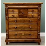 GOOD QUALITY VICTORIAN MAHOGANY CHEST OF DRAWERS / PROBABLY SCOTTISH, presented in restored