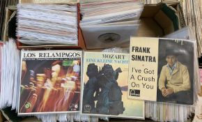 LP & 45 RECORDS - various genres to include classical, eg 'A Lily pons gala', easy listening and a