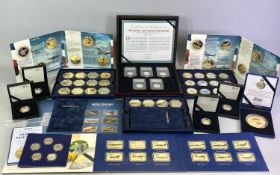 ROYAL AIR FORCE COMMEMORATIVE COINS COLLECTION BY ROYAL MINT, Westminster, Koin Ltd and others to