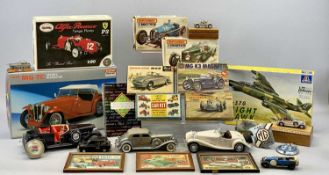 MATCHBOX MODELLING KITS (2) in original boxes - an Aston Martin Ulster and a Bugatti type 59,