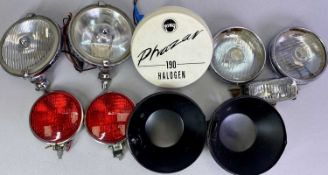 LUCAS & OTHER CAR LAMP COLLECTION - mainly in chrome casings
