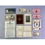SMALL WW2 EPHEMERA GROUP - lot includes German pass book and paperwork relating to Oberstfeldmeister