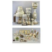 ORNAMENTAL CHINA ASSORTMENT - a large collection including jardinieres with stands and fancy
