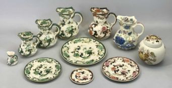 MASONS MANDALAY CHARTREUSE, REGENCY ETC - a collection of 10 pieces