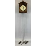 MAJAK CUCKOO CLOCK MADE IN USSR - brown Bakelite front, moulded with pinecones, the cream dial