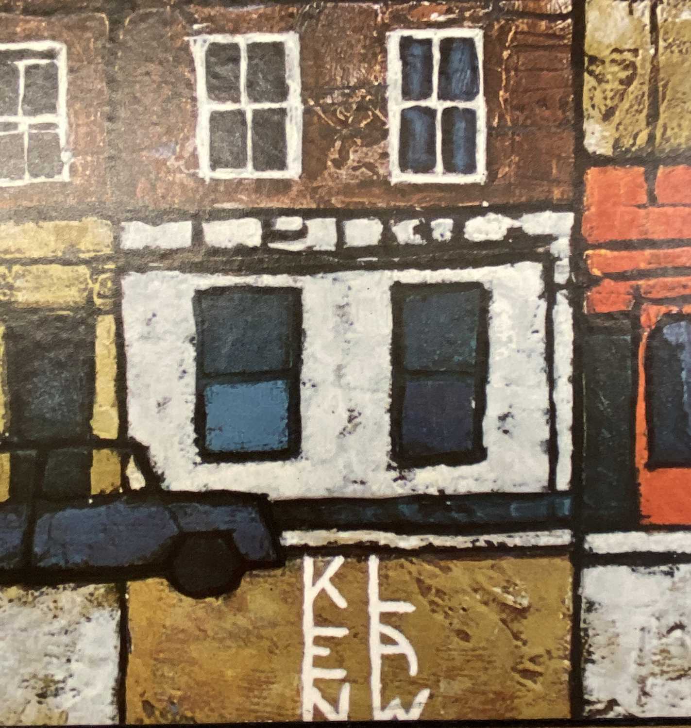 KEN LAW print on board - an abstract urban scene, 28 x 110cms - Image 3 of 3