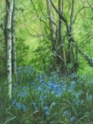 TINA HOLLEY group of four framed prints, - all being woodland scenes and two limited edition prints,