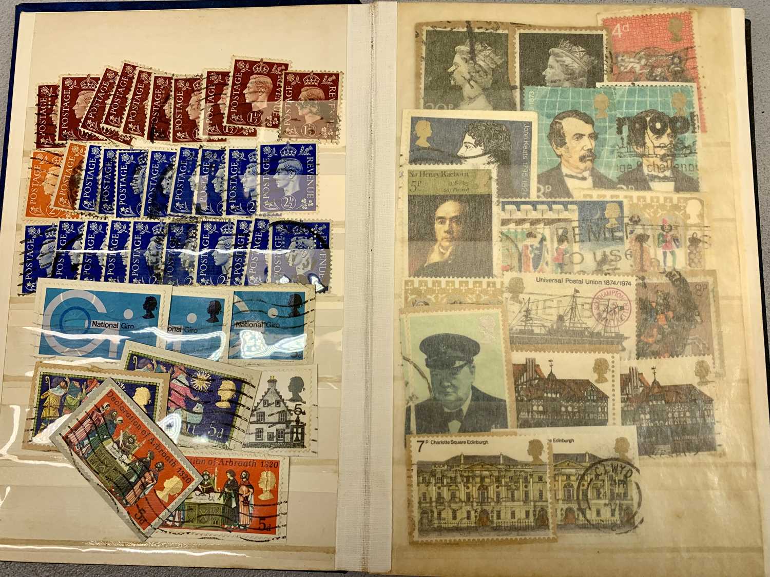 STAMP COLLECTION - including album of world stamps, two Adelphi albums of stamps, mainly British - Image 4 of 6