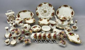 ROYAL ALBERT OLD COUNTRY ROSES - an assortment, approx 35 pieces