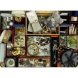 VINTAGE & LATER MAINLY COSTUME JEWELLERY COLLECTION - some designer items, Aynsley porcelain fruit