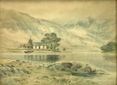 KERRY, OSMENT & ANOTHER watercolours (3) - late 19th/early 20th century, label verso 'Pen-y-Gwryd,