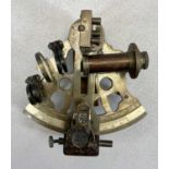 NAUTICAL SEXTANT by Kelvin and Hughes London 1917, in a wooden case, 10 x 15cms sq the box overall