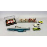 TOYS - Playart, boxed, battery operated submarine, Scalextric cased Ferrari, Matchbox and other