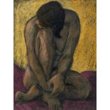 ‡ CLAUDIA WILLIAMS pastel - entitled verso 'Nude', signed with initials, 30 x 23cms Provenance: