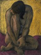 ‡ CLAUDIA WILLIAMS pastel - entitled verso 'Nude', signed with initials, 30 x 23cms Provenance: