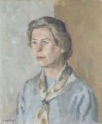 ‡ HOWARD ROBERTS oil on canvas - portrait of Queen Elizabeth, signed & dated '66, 61 x 50cms