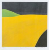 ‡ STAN ROSENTHAL limited edition (403/1100) print - entitled, 'Rape Seed Crop' signed, 28 x 27cms