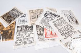 ‡ KAREL LEK folder of prints - interesting collection of the artist's 'Leksheet' commercial prints