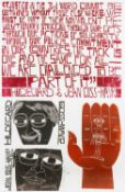 ‡ PAUL PETER PIECH three colour lithograph - homage to peace activists Hildegard Goss-Mayr and