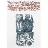 ‡ PAUL PETER PIECH two colour lithograph - Martin Luther King quote, 'The Choice is No Longer',