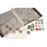 AN EXPANSIVE COLLECTION OF WELSH TOKEN COINS contained within folder and two packets, some