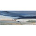 ‡ MALCOLM EDWARDS watercolour - entitled verso 'Dee Estuary', signed, 19 x 48cms Provenance: private