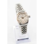 ROLEX OYSTER PERPETUAL LADY'S STAINLESS STEEL AUTOMATIC WRISTWATCH, reference 76094, serial number