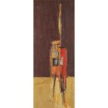 ‡ PETER OLIVER oil on board - entitled verso, 'Figure' on Anthony Hepworth Gallery label,