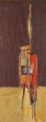 ‡ PETER OLIVER oil on board - entitled verso, 'Figure' on Anthony Hepworth Gallery label,