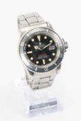 RARE ROLEX 'SINGLE RED' SUBMARINER STAINLESS STEEL GENT'S WRISTWATCH, reference 1680, serial