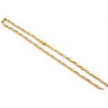 CARTIER 18CT GOLD CHAIN LINK NECKLACE, marked 'Cartier' and '750', serial number B16008, 47cms long,