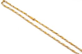 CARTIER 18CT GOLD CHAIN LINK NECKLACE, marked 'Cartier' and '750', serial number B16008, 47cms long,