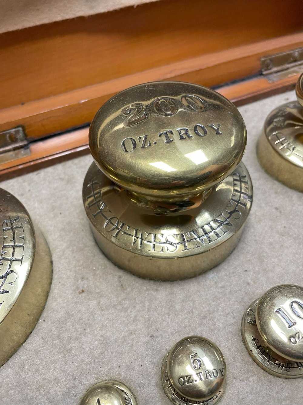 SET 'CITY OF WESTIMNISTER' / 'LONDON COUNTY COUNCIL' BRASS BULLION WEIGHTS, L. Oertling, from 300 - Image 14 of 17