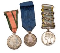 CRIMEA AL VALORE MILITARE MEDAL GROUP OF THREE, to C. J. Ablitt, P.M.C. Rifle Brigade, comprising