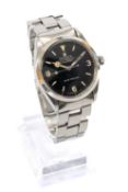 RARE ROLEX OYSTER PERPETUAL EXPLORER GENT'S STAINLESS STEEL WRISTWATCH, reference 5500, serial