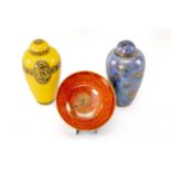 DAISY MAKEIG-JONES FOR WEDGWOOD, comprising Hummingbird lustre bowl, pattern Z5294, 16.5cms diam;