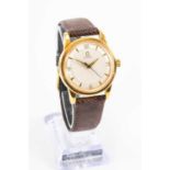 OMEGA AUTOMATIC GOLD CAPPED WRISTWATCH, c. 1950, ref. 2492-1 2577, 17J cal. 352 bumper movement,