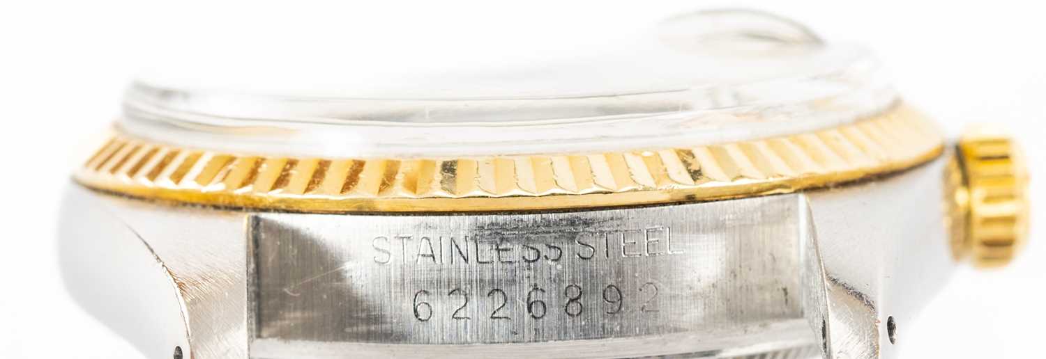 ROLEX DATEJUST GOLD & STAINLESS STEEL AUTOMATIC CALENDAR WRISTWATCH, c.1980 , Ref. 16013, ser. no. - Image 4 of 4
