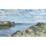 ‡ THOMAS ALISON oil on canvas - 'On The West Coast of Scotland', signed and titled on label verso,